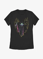 Disney Sleeping Beauty Maleficent Drawn Magic Womens T-Shirt