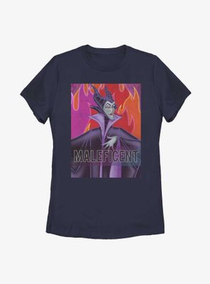 Disney Sleeping Beauty Maleficent Flame Womens T-Shirt