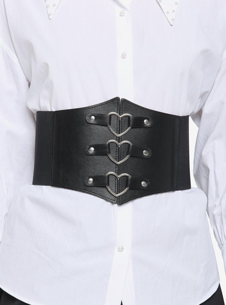 Buy Wicked Shimmer Heart Embroidery Open-Cup Corset Top - Order