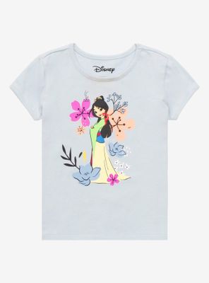 Disney Mulan Floral Sketch Art Toddler T-Shirt - BoxLunch Exclusive