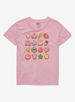 Kirby Pink Sweets Girls T-Shirt