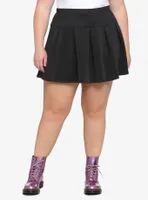 Black Pleated Skirt Plus Size