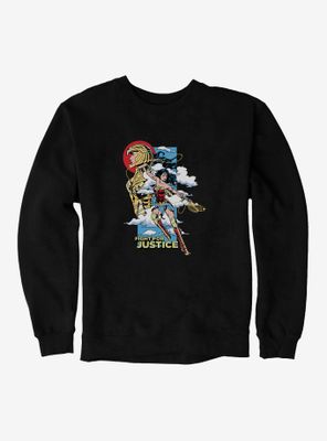 DC Comics Wonder Woman 1984 Fight For Justice Stack Portrait Sweatshirt