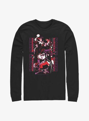 DC Comics Batman Harley Quinn Triple Threat Long-Sleeve T-Shirt