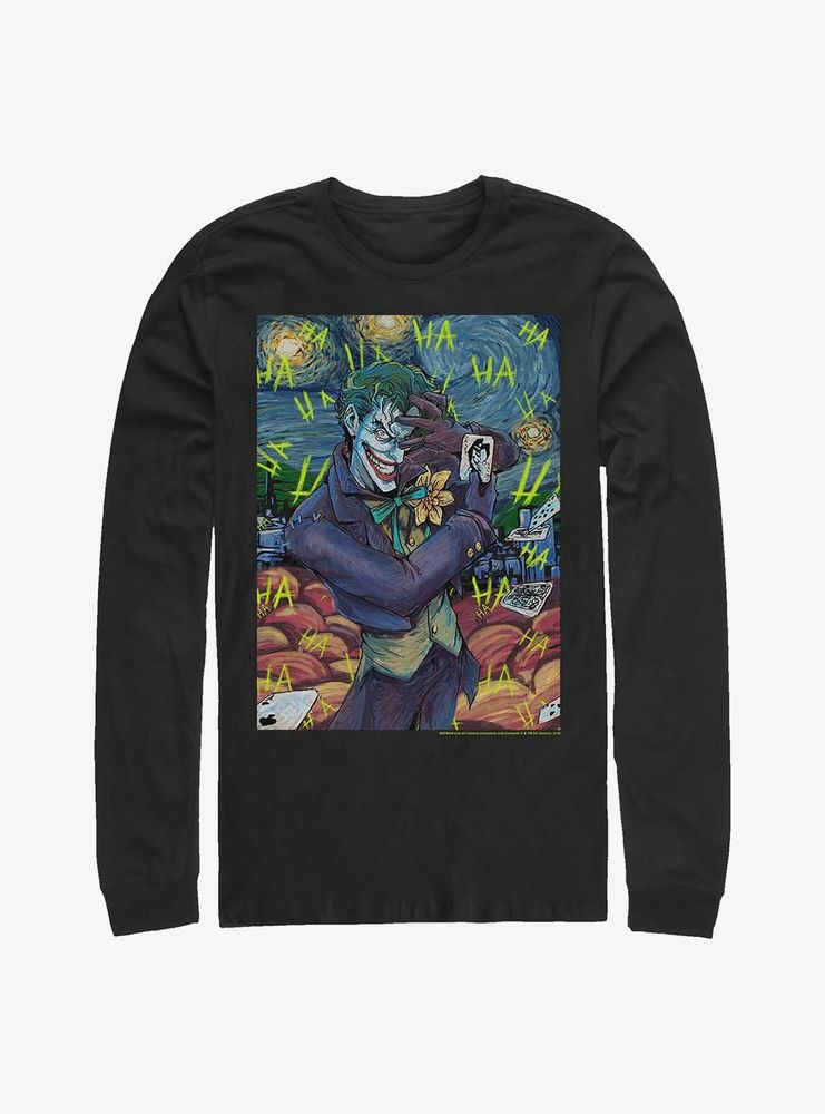 DC Comics Batman Joker Starry Night Long-Sleeve T-Shirt