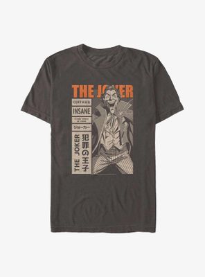 DC Comics Batman Joker Manga Cover T-Shirt