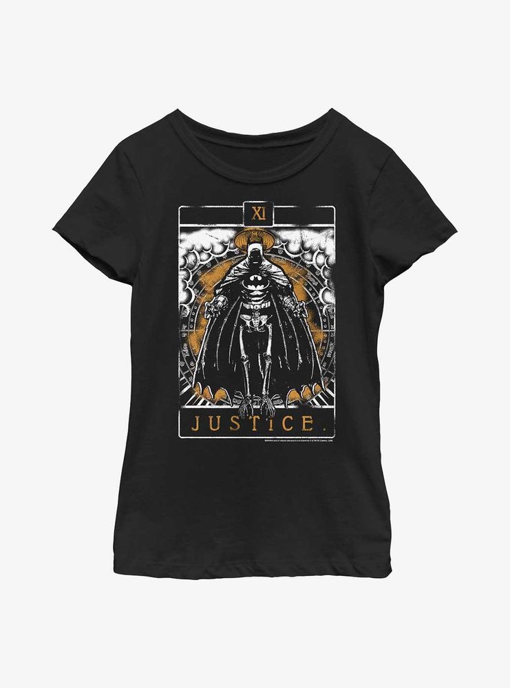DC Comics Batman Skeleton Justice Tarot Youth Girls T-Shirt