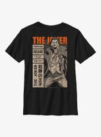 DC Comics Batman Joker Manga Cover Youth T-Shirt