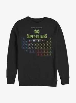 DC Comics Periodic Table Of Super-Villains Sweatshirt