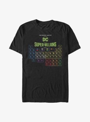 DC Comics Periodic Table Of Super-Villains T-Shirt