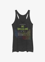 DC Comics Periodic Table Of Super-Villains Womens Tank Top