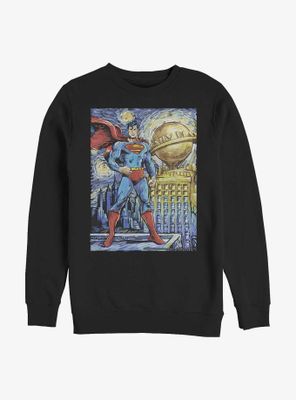 DC Comics Superman Starry Metropolis Sweatshirt