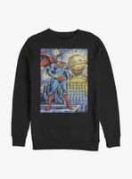 DC Comics Superman Starry Metropolis Sweatshirt