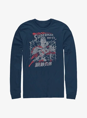 DC Comics Superman Kanji Krypton Fight Long-Sleeve T-Shirt