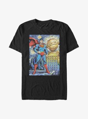 DC Comics Superman Starry Metropolis T-Shirt