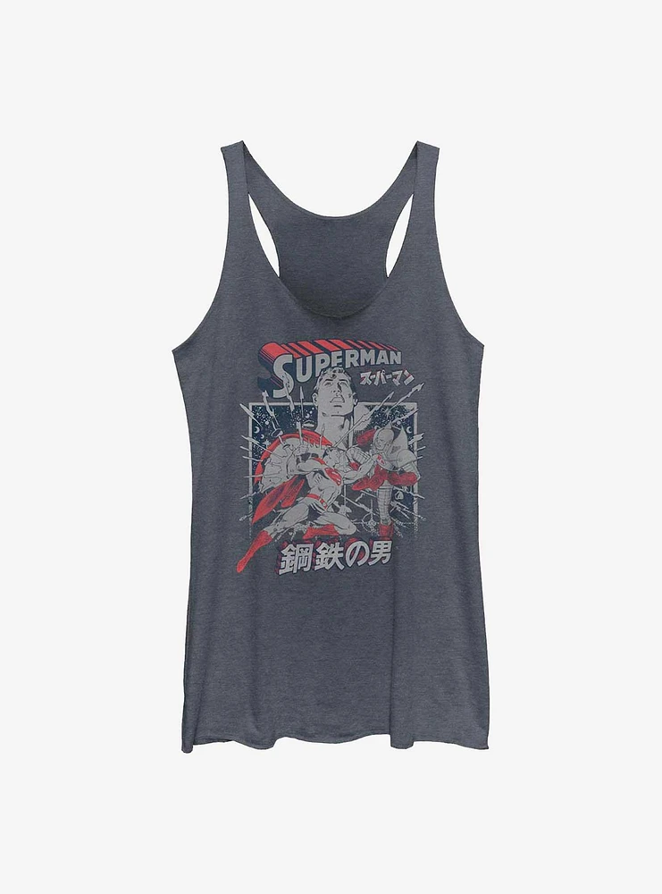 DC Comics Superman Kanji Krypton Fight Womens Tank Top