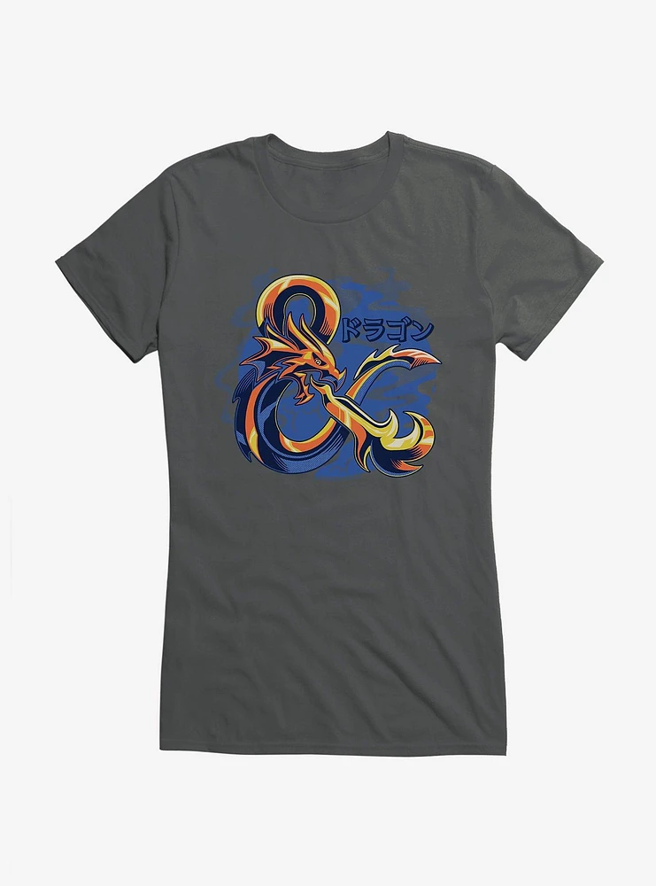 Dungeons & Dragons Gold Ampersand Asian Letters Girls T-Shirt