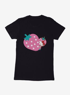 Hello Kitty Five A Day Pink Strawberry Womens T-Shirt