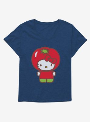 Hello Kitty Five A Day Tomato Womens T-Shirt Plus