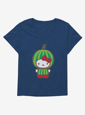 Hello Kitty Five A Day Watermelon Head Womens T-Shirt Plus