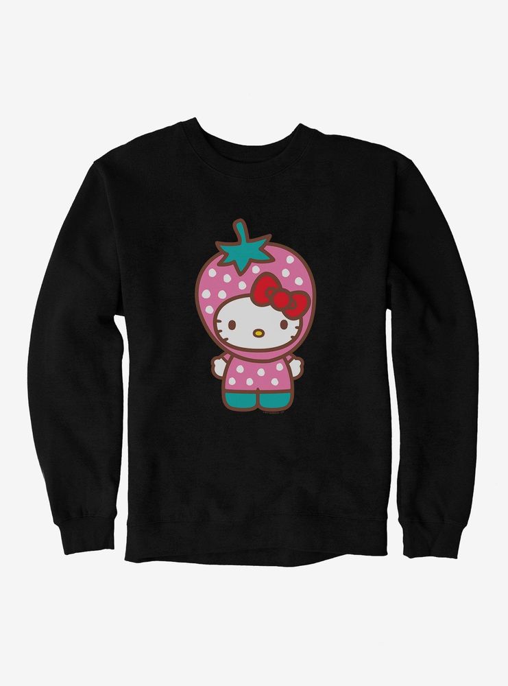 HELLO KITTY on Diamond- Girls lg - Long sleeve T-Shirt hoodie