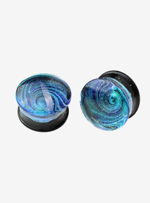 Blue Galaxy Swirl Plug 2 Pack