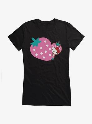 Hello Kitty Five A Day Pink Strawberry Girls T-Shirt
