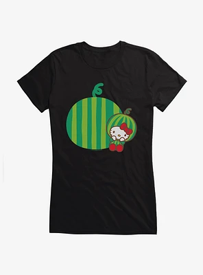 Hello Kitty Five A Day Watermelon Relaxing Girls T-Shirt