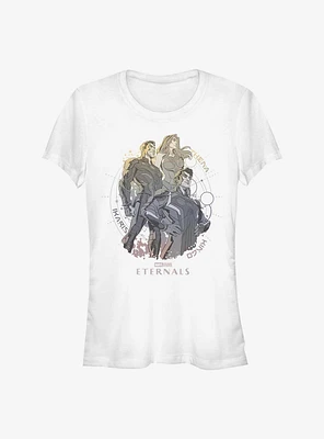 Marvel Eternals Immortals Walking Earth Girls T-Shirt