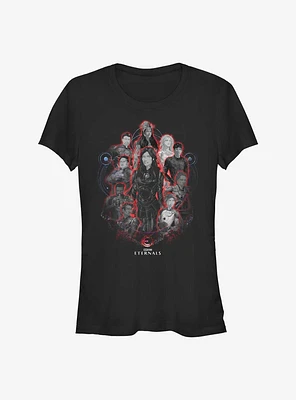 Marvel Eternals Painted Group Girls T-Shirt