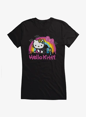 Hello Kitty Rainbow Graffiti  Girls T-Shirt