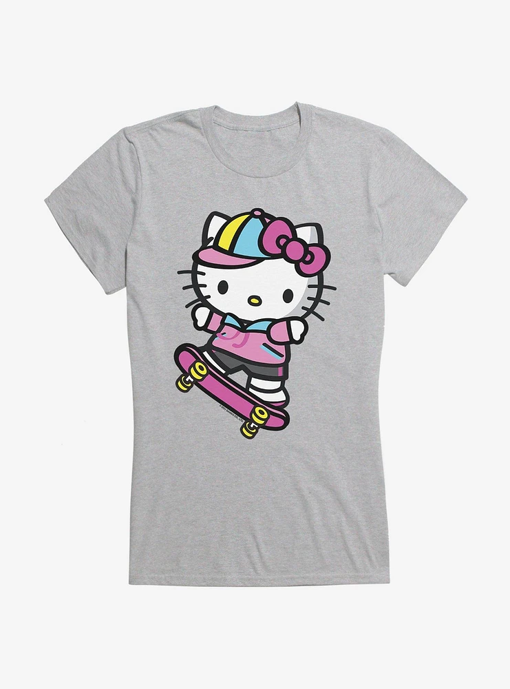Hello Kitty Skateboard  Girls T-Shirt