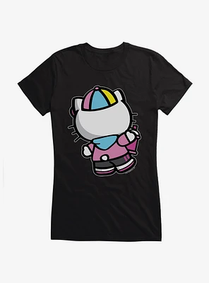 Hello Kitty Spray Can Back  Girls T-Shirt