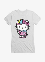 Hello Kitty Spray Can Front  Girls T-Shirt