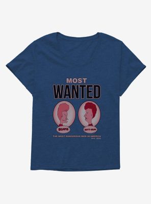 Beavis And Butthead Most Wanted Womens T-Shirt Plus