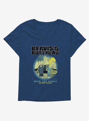 Beavis And Butthead Rock The World Womens T-Shirt Plus