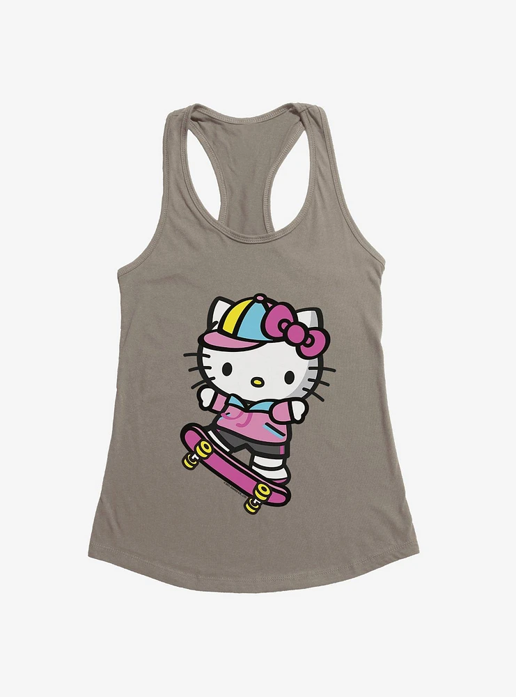 Hello Kitty Skateboard  Girls Tank