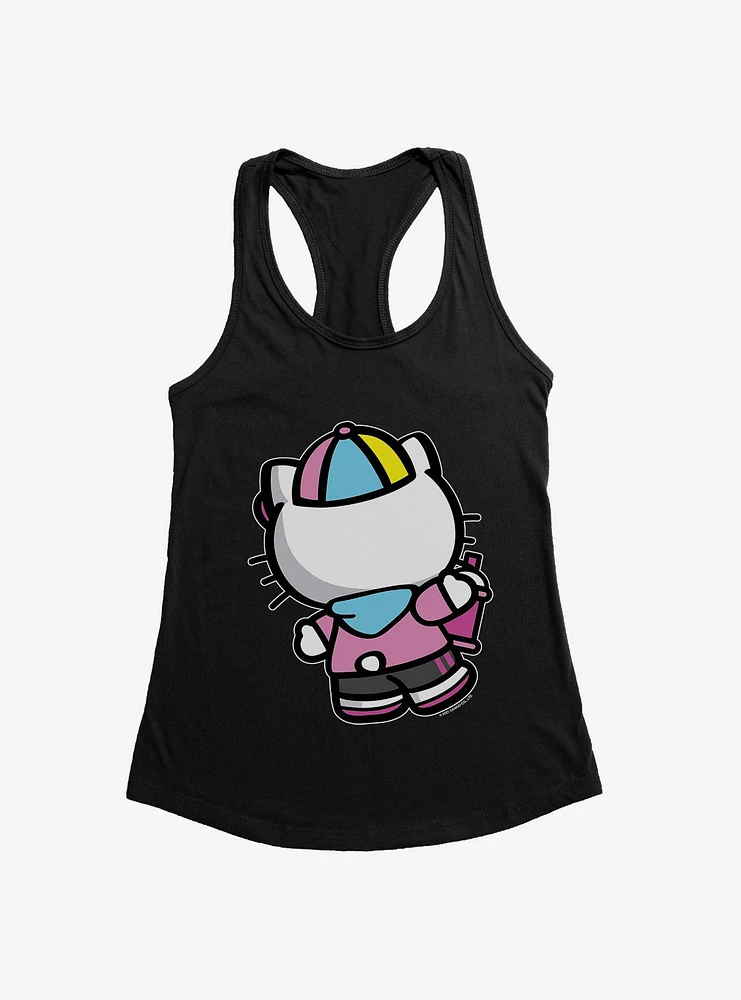 Hello Kitty Spray Can Back  Girls Tank