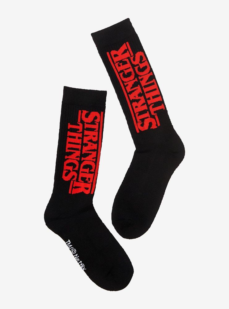 Stranger Things Logo Crew Socks