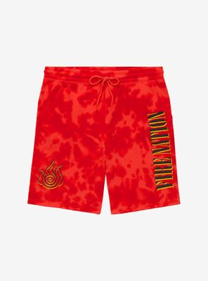 Avatar: The Last Airbender Fire Nation Tie-Dye Shorts - BoxLunch Exclusive