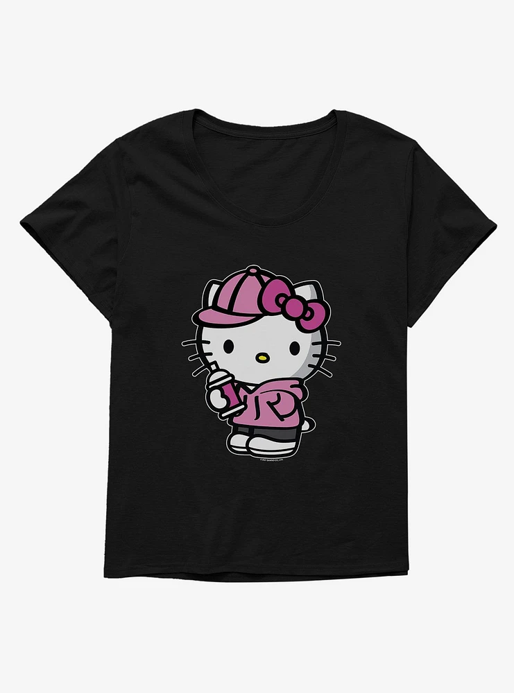 Hello Kitty Pink Front Girls T-Shirt Plus