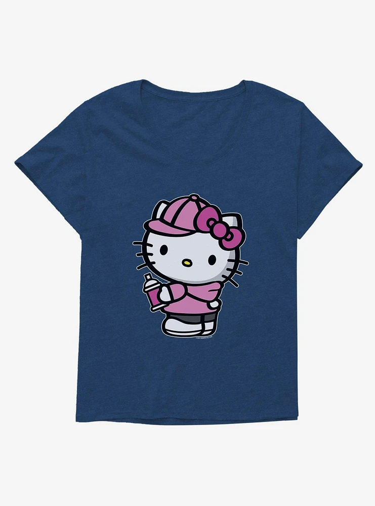 Hello Kitty Pink Side Girls T-Shirt Plus