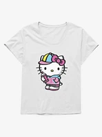 Hello Kitty Spray Can Front Girls T-Shirt Plus