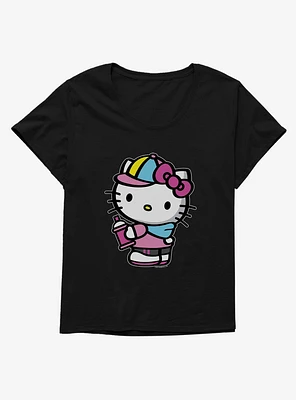 Hello Kitty Spray Can Side Girls T-Shirt Plus