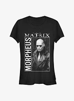 The Matrix Morpheus Hero Shot Girls T-Shirt