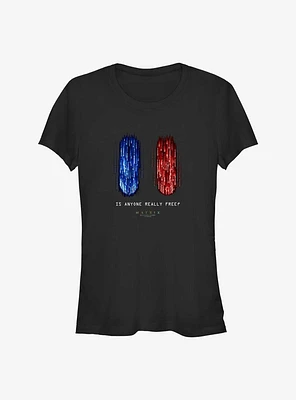 The Matrix Red Vs Blue Pill Girls T-Shirt