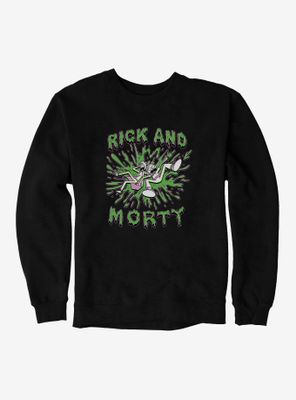 Rick And Morty Splatter Sweatshirt