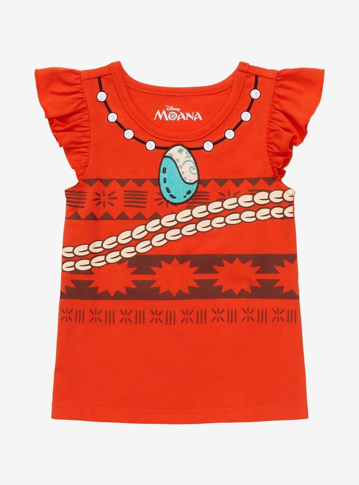 Disney Moana Island Top Ruffled Sleeve Toddler Tank