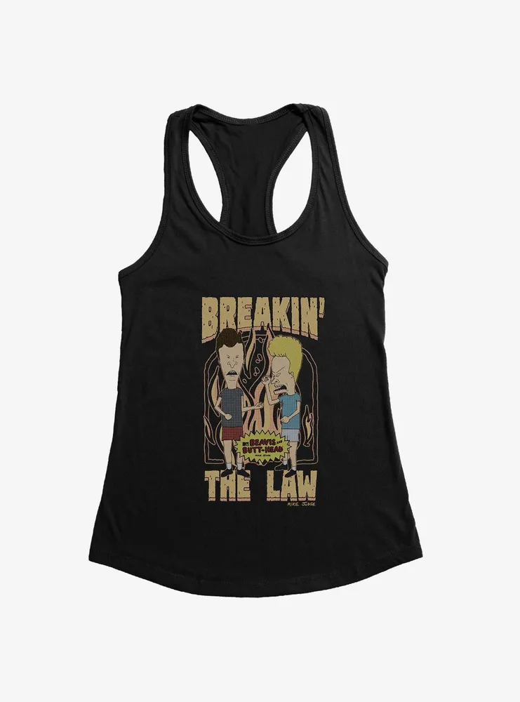 Beavis And Butthead Breakin The Law Womens Tank Top