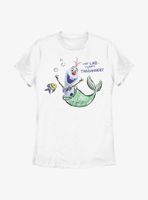 Disney Olaf Presents Ariel Mermaid Outfit Womens T-Shirt